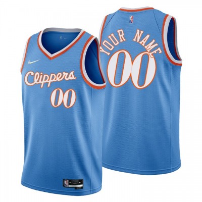 Los Angeles Clippers Custom Men's Nike Blue 202122 Swingman NBA Jersey City Edition